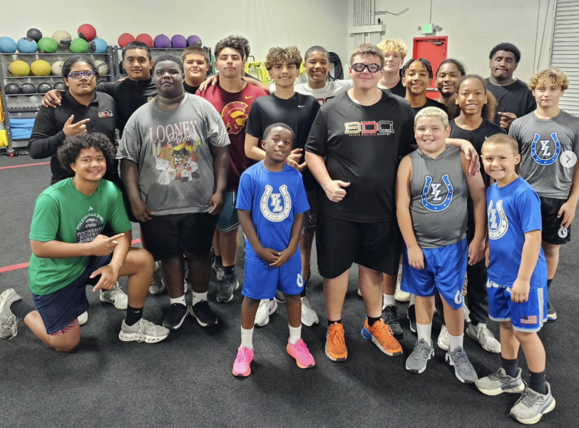 SDA athletes gathered together after a group training session